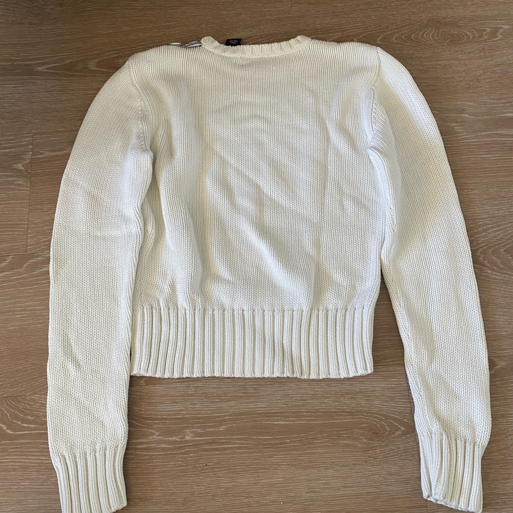 Polo Jeans Ralph Lauren white basic knit sweater - Picture 6 of 7